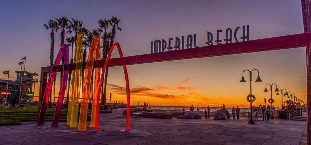 Imperial Beach pier and coastline — San Diego's southernmost beach city